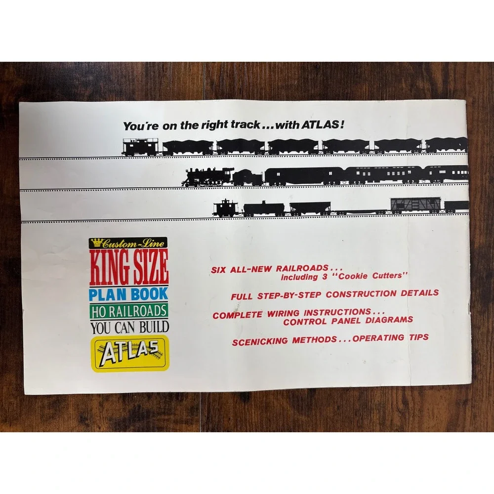 Atlas Custom-Line King Size Plan Book HO Railroads You Can Build Armstrong
